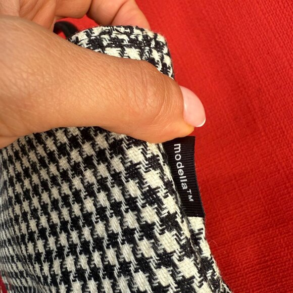 Rare Modella Houndstooth Lady Walking Dog Purse – Small Top Handle - Picture 4 of 9